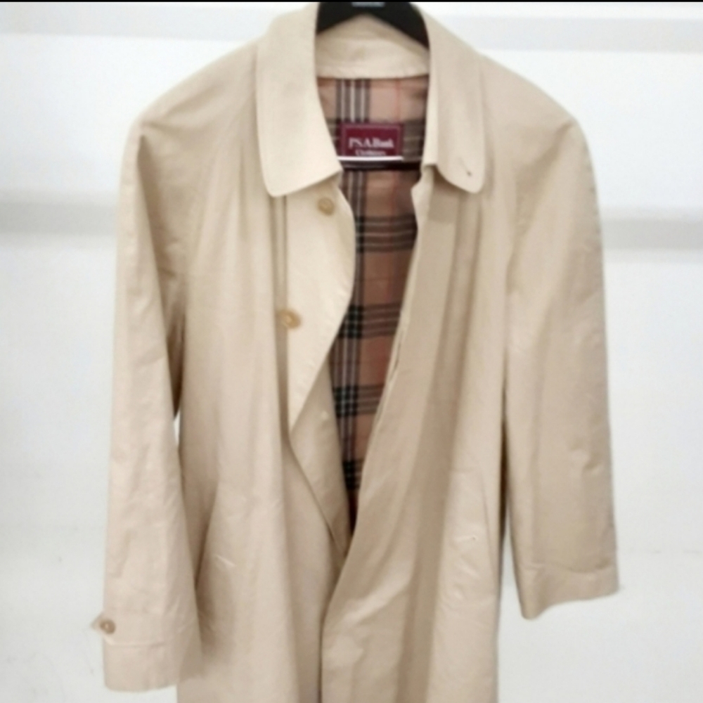 Jos A Bank Burberry Like Trench Coat - Picture 6 of 6